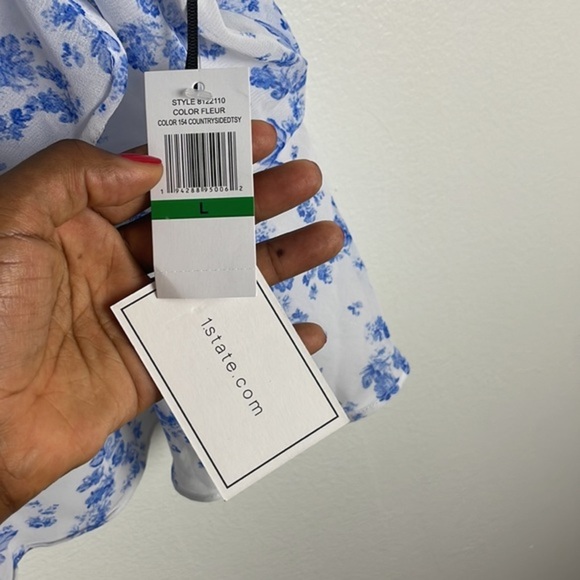 NWT 1.State Fruffle Cami Wrap Blouse - Picture 5 of 6